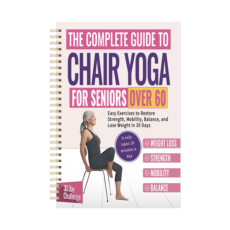 Yoga Fitness Journal - 1pcs Chair Yoga Fitness Guide Journal