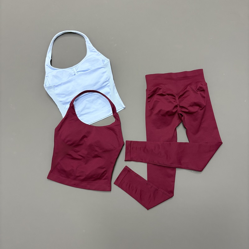 Yoga Fitness Kleidung - 2 Pcs Gym Set Women Seamless