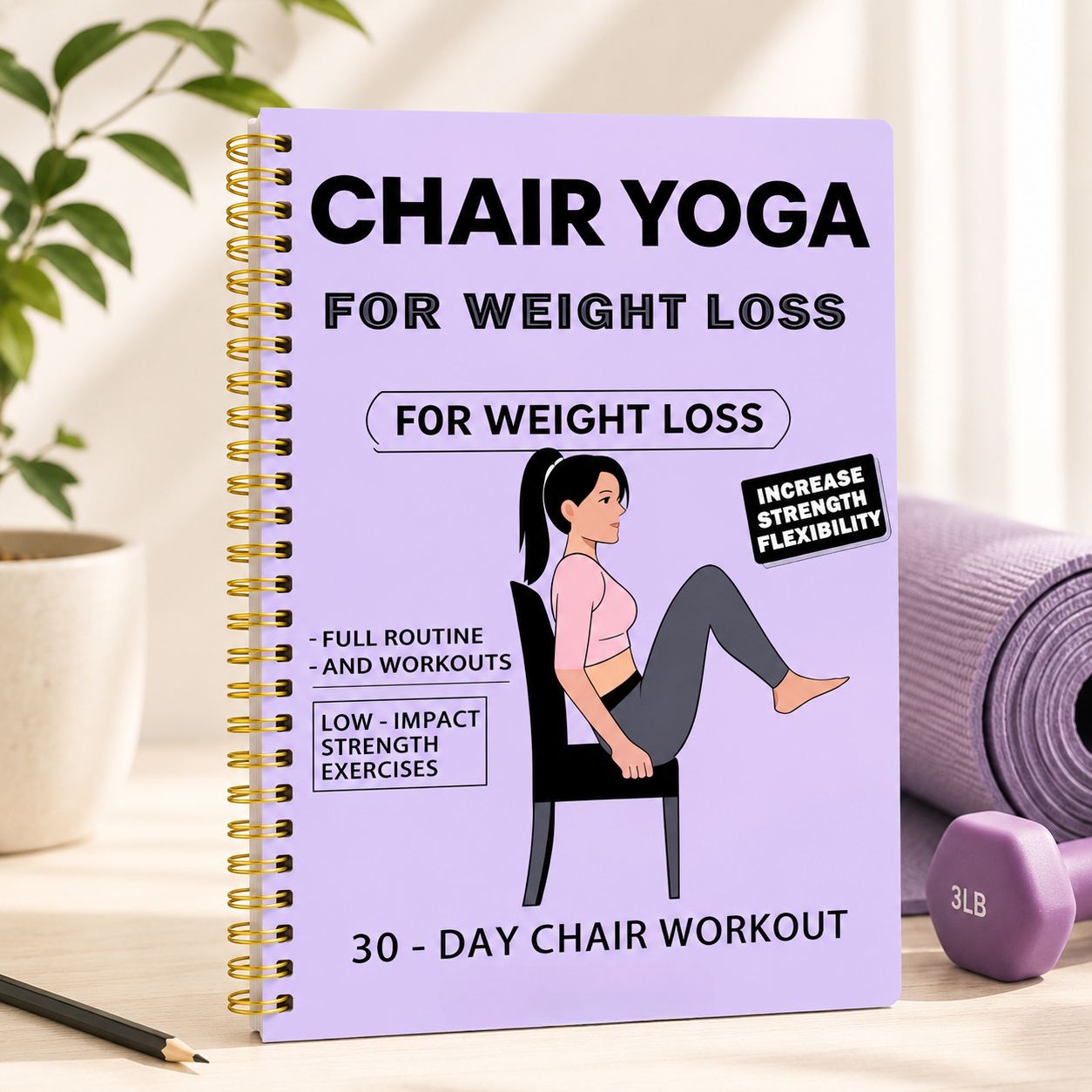 Yoga Fitness Journal - Chair Yoga for Seniors Journal |