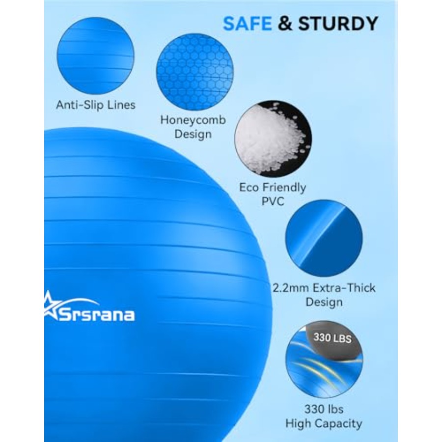 Exercise Ball - Anti-Burst Yog - Exercise Ball Stability recensie en prijs