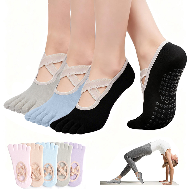 Ladies Non-Slip Pilates Socks  - Fitness Yoga Pilates recensie en prijs