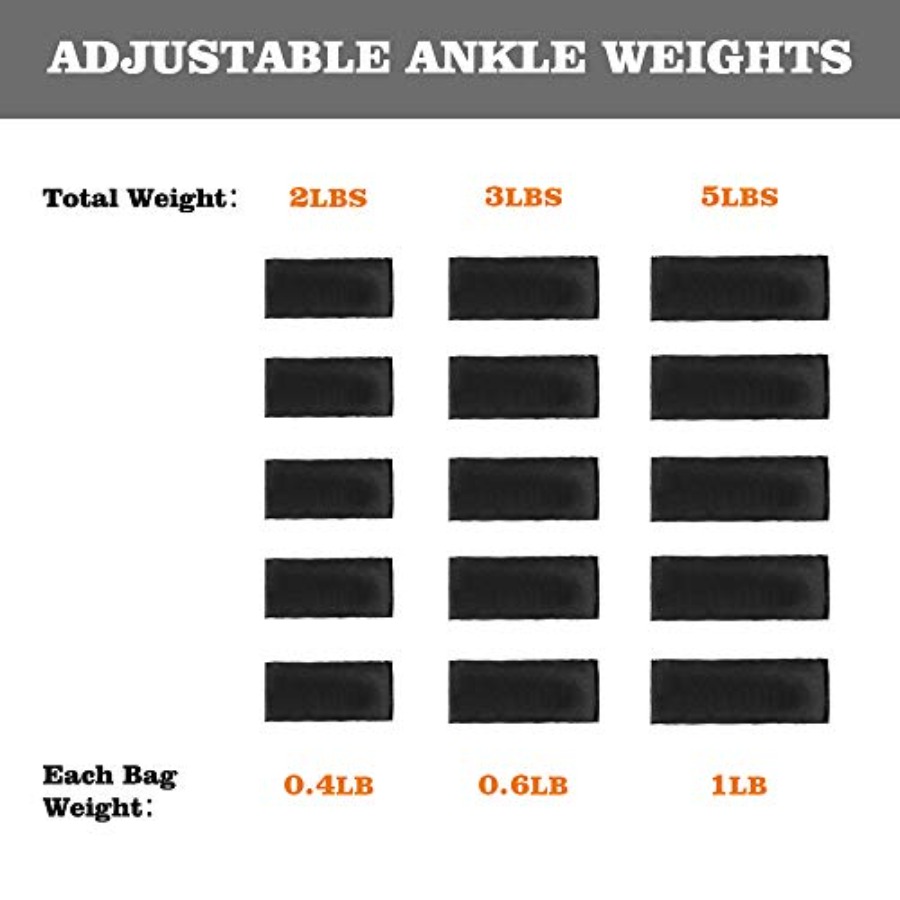 1 Pair 2 3 5 10 Lbs Adjustable - Ankle Weights recensie en prijs