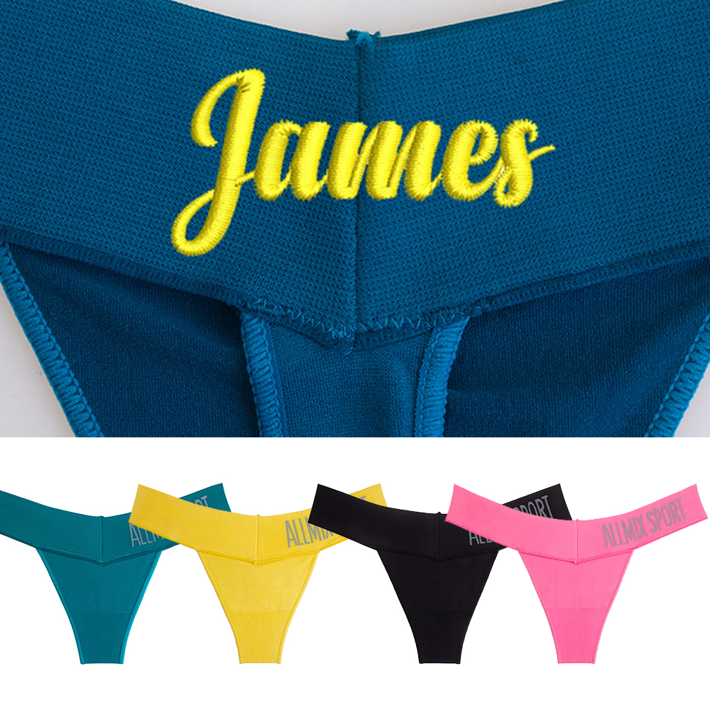 Custom Thong With Letter Name  - Yoga Fitness Name recensie en prijs