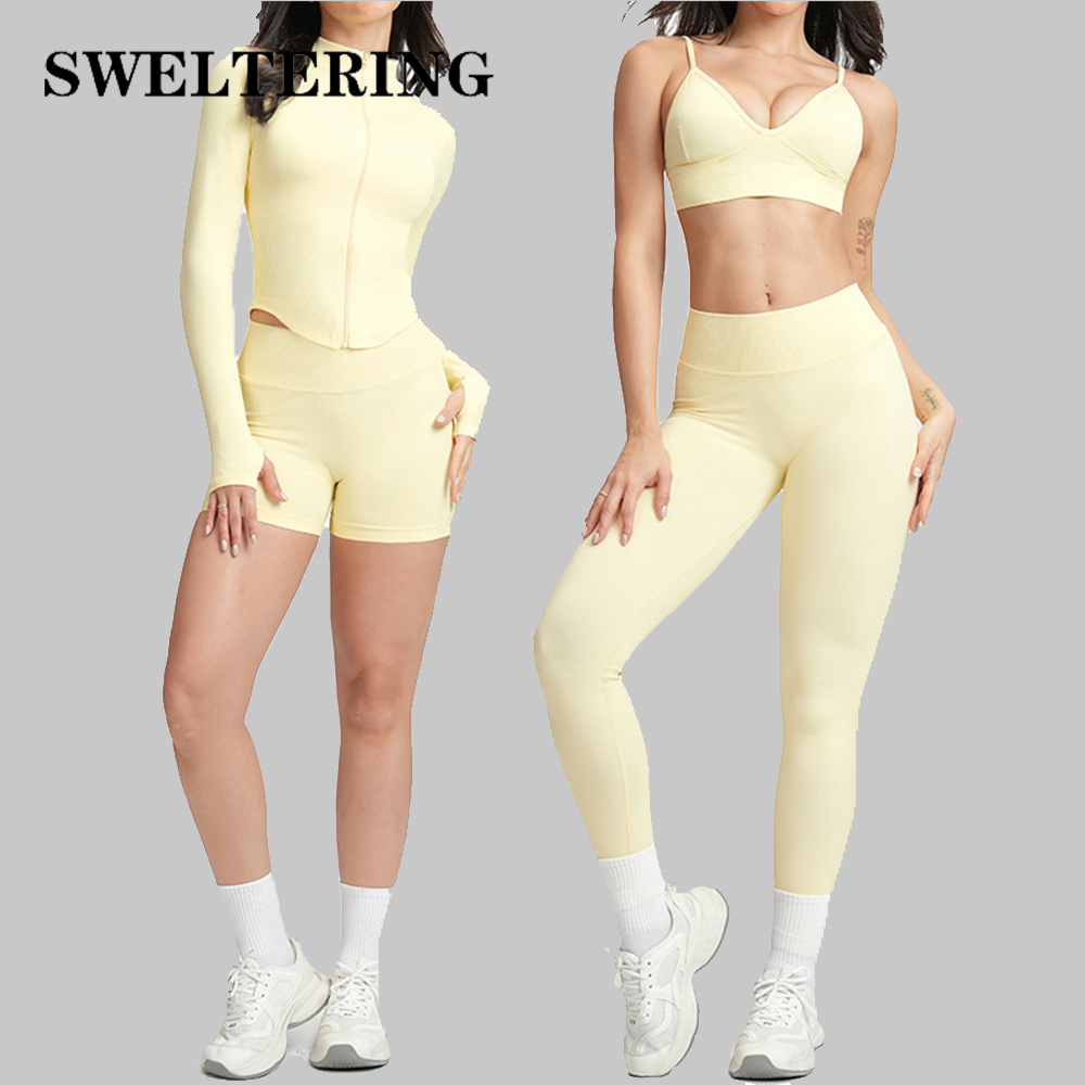 SWELTERING 2/3PCS Seamless Yog - Yoga Fitness Kleidung recensie en prijs