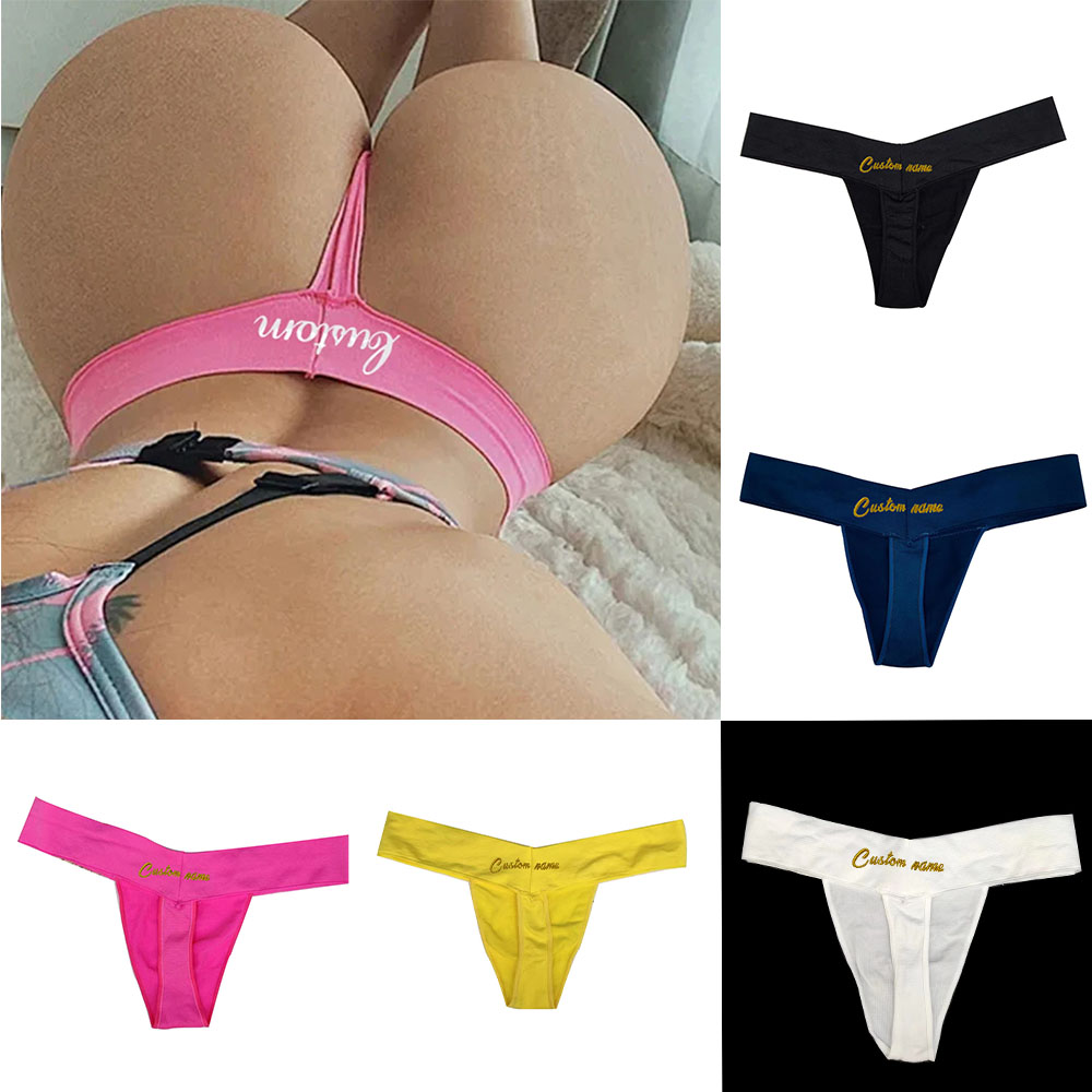 Custom Thong With Name Embroid - Yoga Fitness Name recensie en prijs