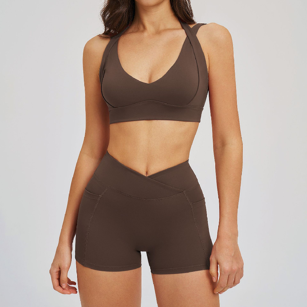 2PCS Yoga Shorts Set Women Tra - Yoga Fitness Kleidung recensie en prijs