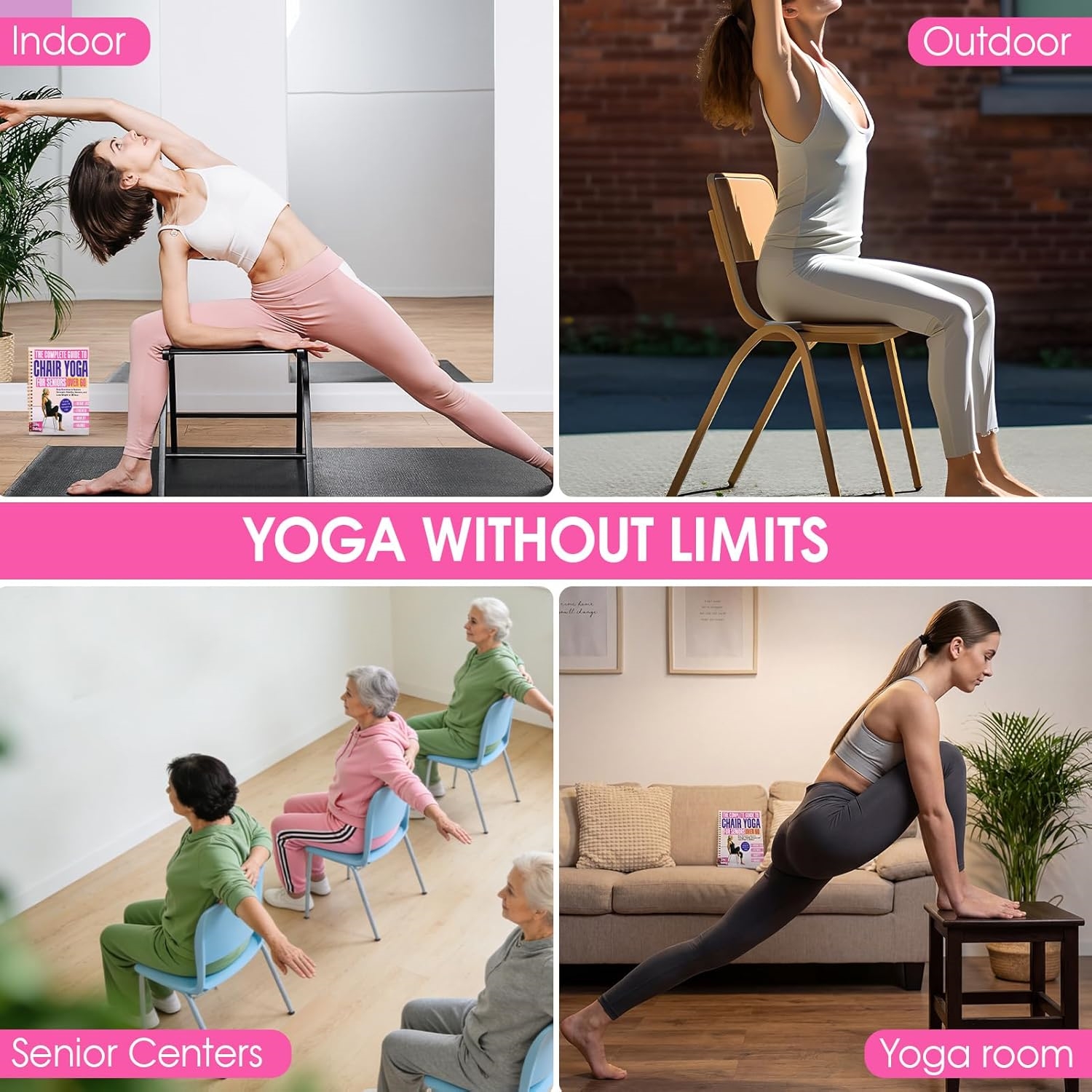 1pcs Chair Yoga Fitness Guide  - Yoga Fitness Journal recensie en prijs
