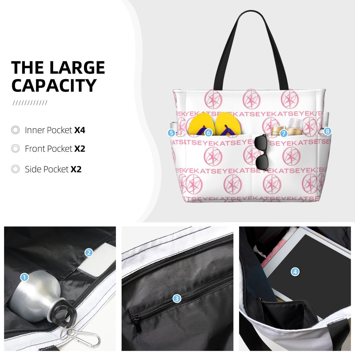 KATEYE Kpop Group Beach Tote B - Yoga Fitness Group recensie en prijs