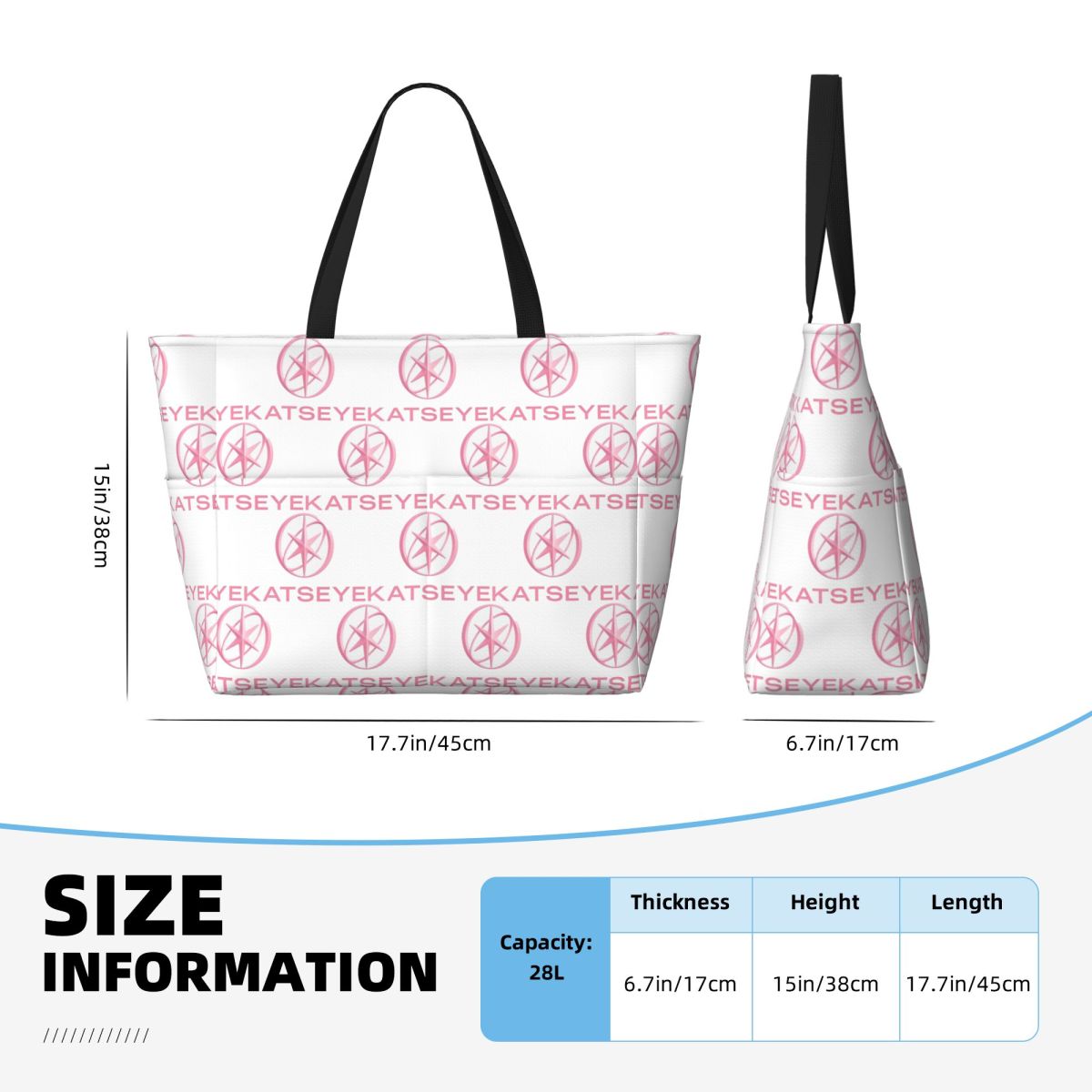 KATEYE Kpop Group Beach Tote B - Yoga Fitness Group recensie en prijs