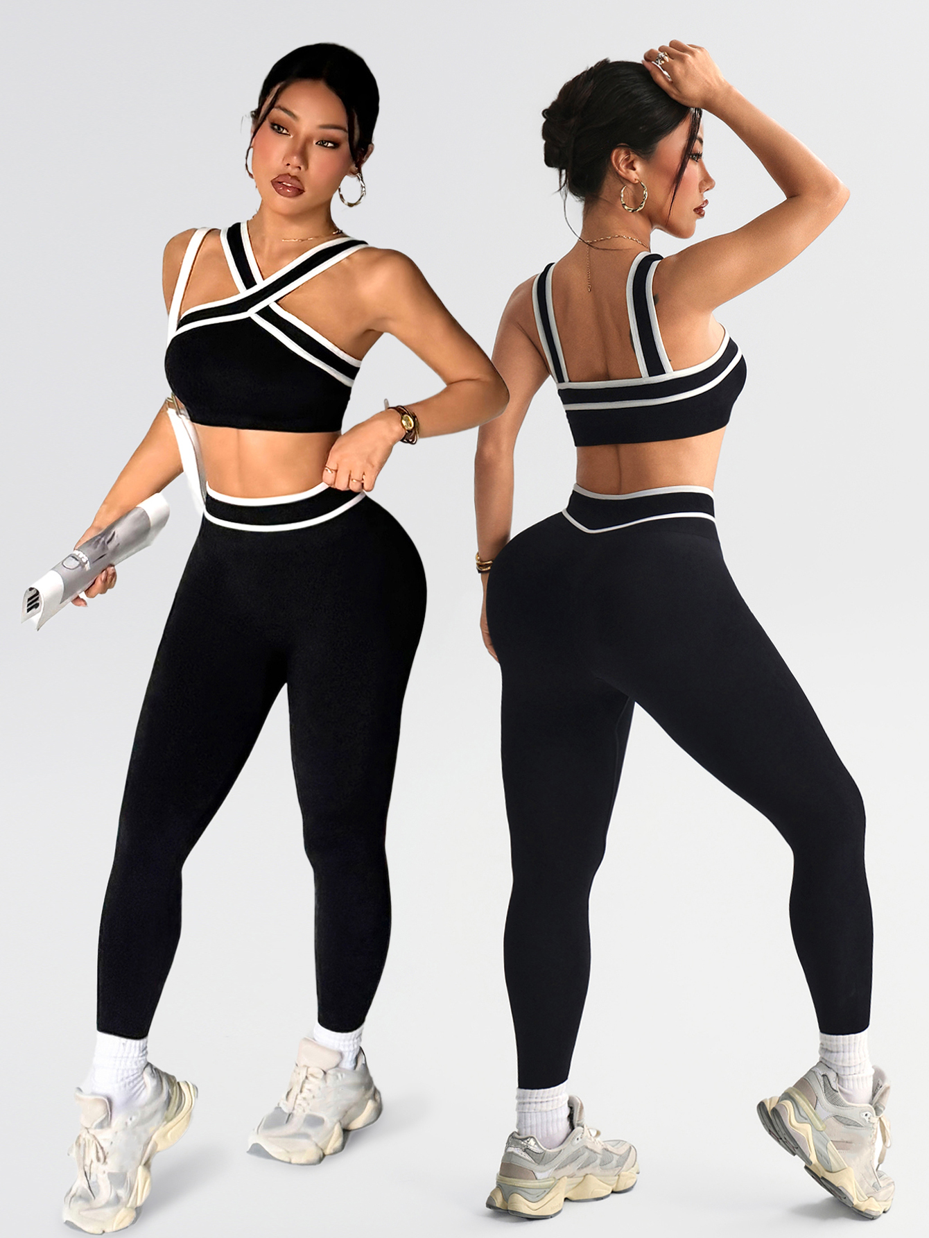 2 pcs Women Seamless Yoga Sets - Yoga Fitness Kleidung recensie en prijs
