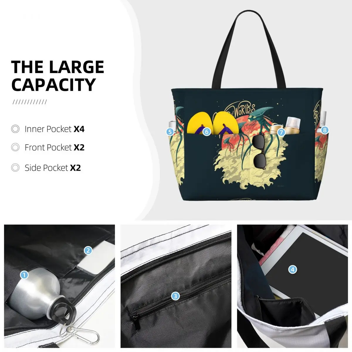 War Of The Worlds Beach Tote B - Yoga Fitness World recensie en prijs