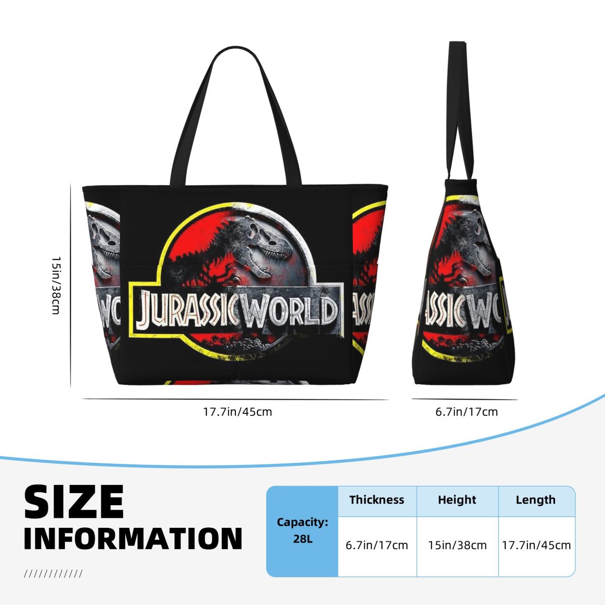Jurassic World Beach Tote Bag  - Yoga Fitness World recensie en prijs
