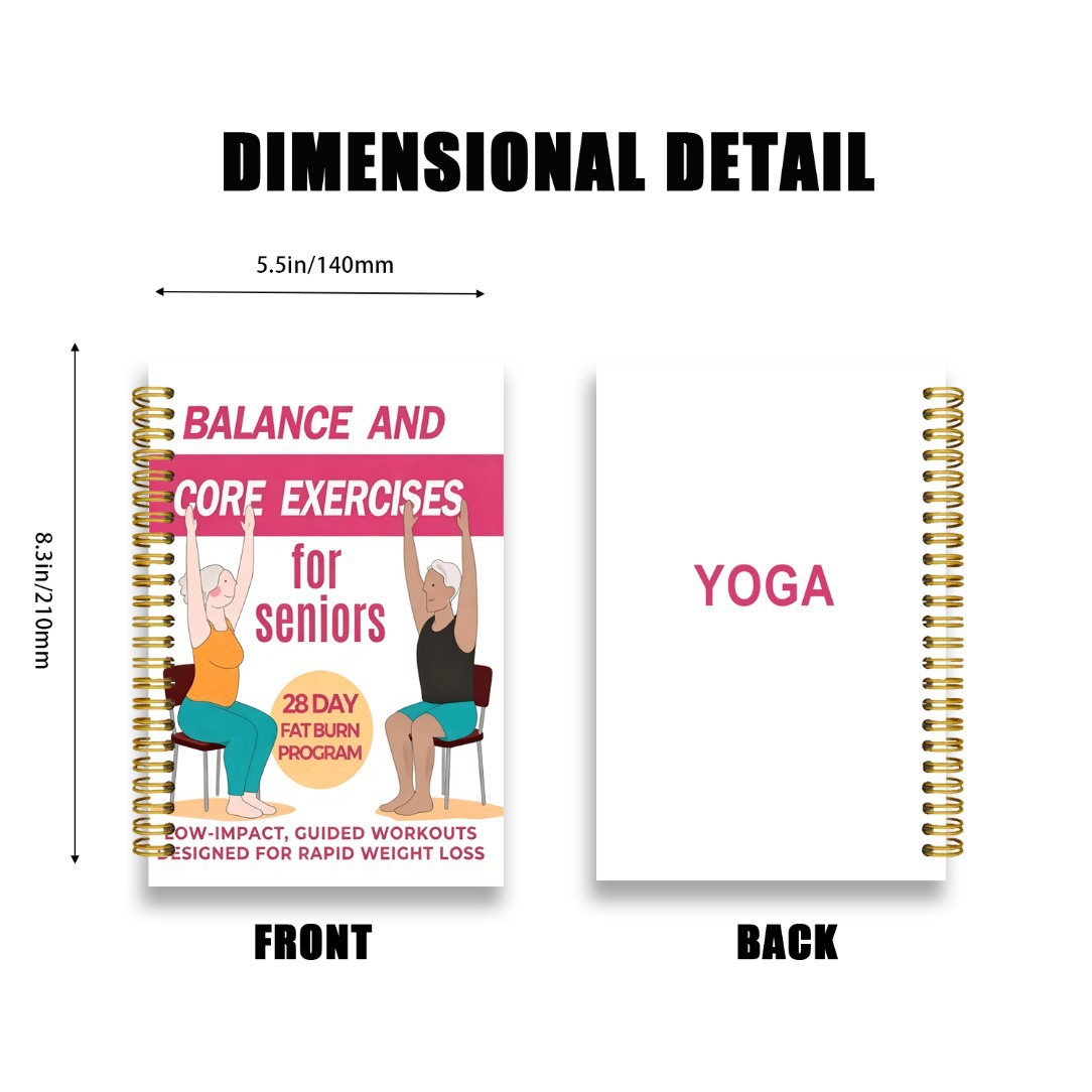 Chair Yoga Exercise Notebook F - Yoga Fitness Journal recensie en prijs