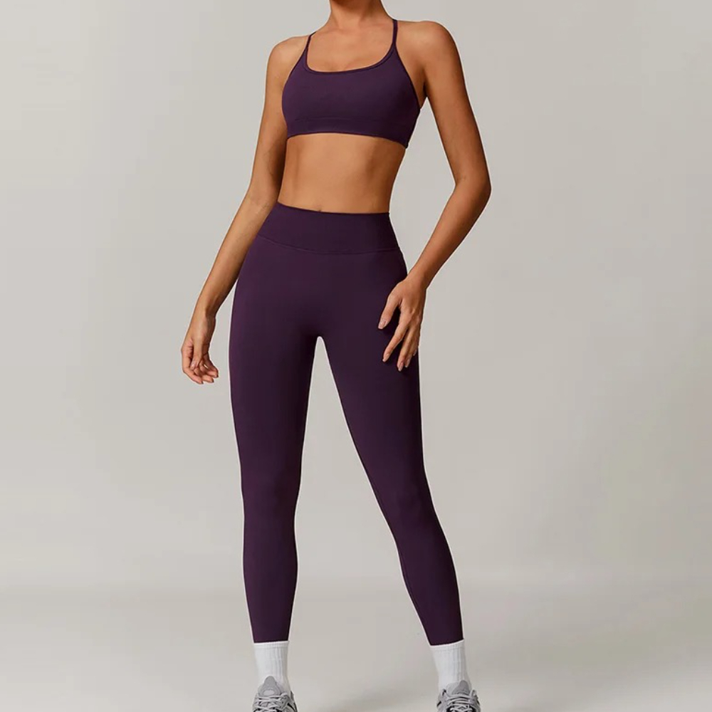 2PCS Yoga Seamless Set Sexy Gy - Yoga Fitness Kleidung recensie en prijs