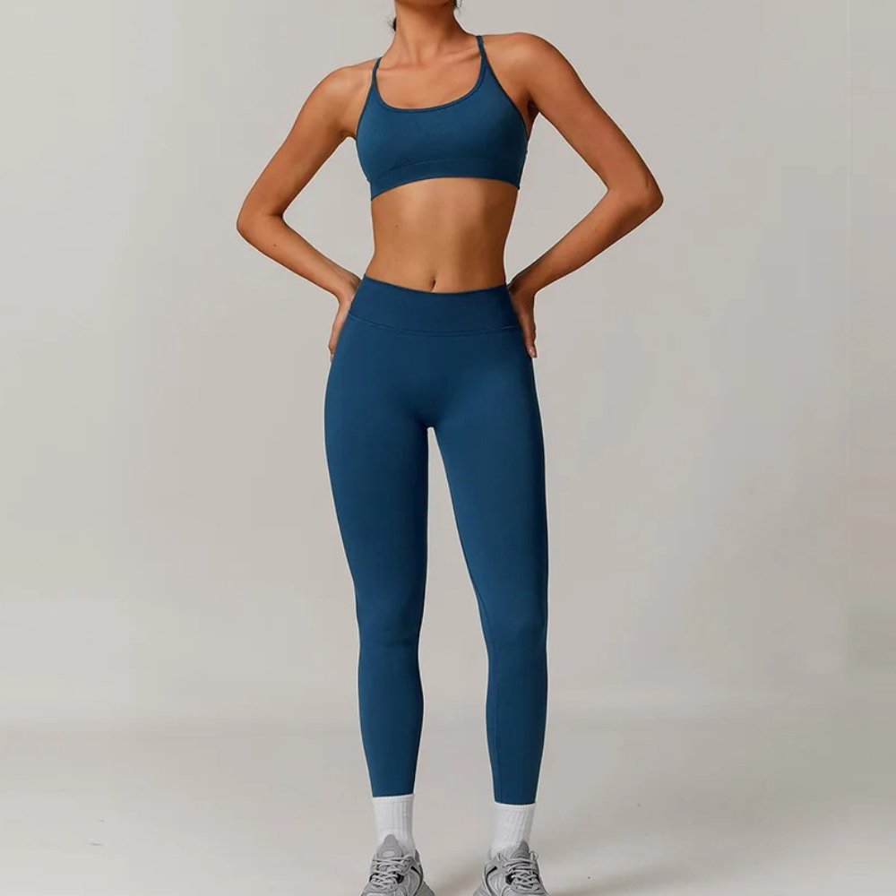 2PCS Yoga Seamless Set Sexy Gy - Yoga Fitness Kleidung recensie en prijs