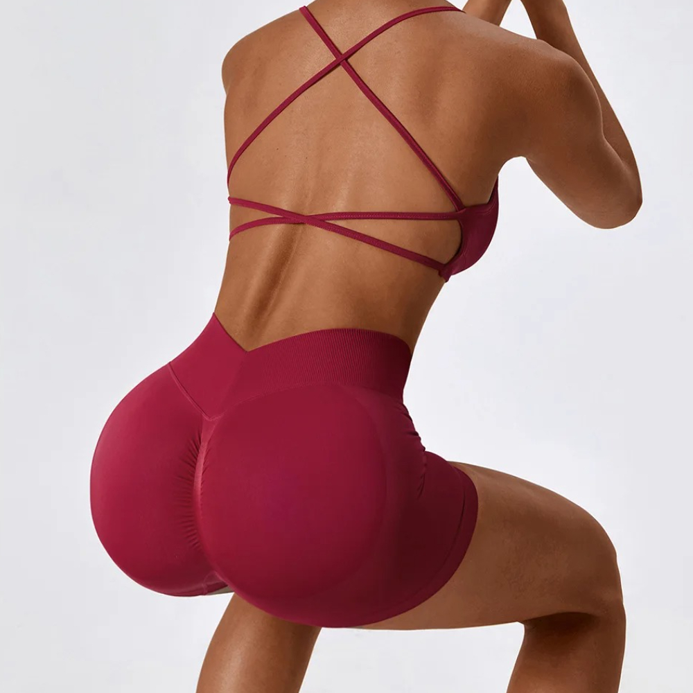 2PCS Yoga Seamless Set Sexy Gy - Yoga Fitness Kleidung recensie en prijs