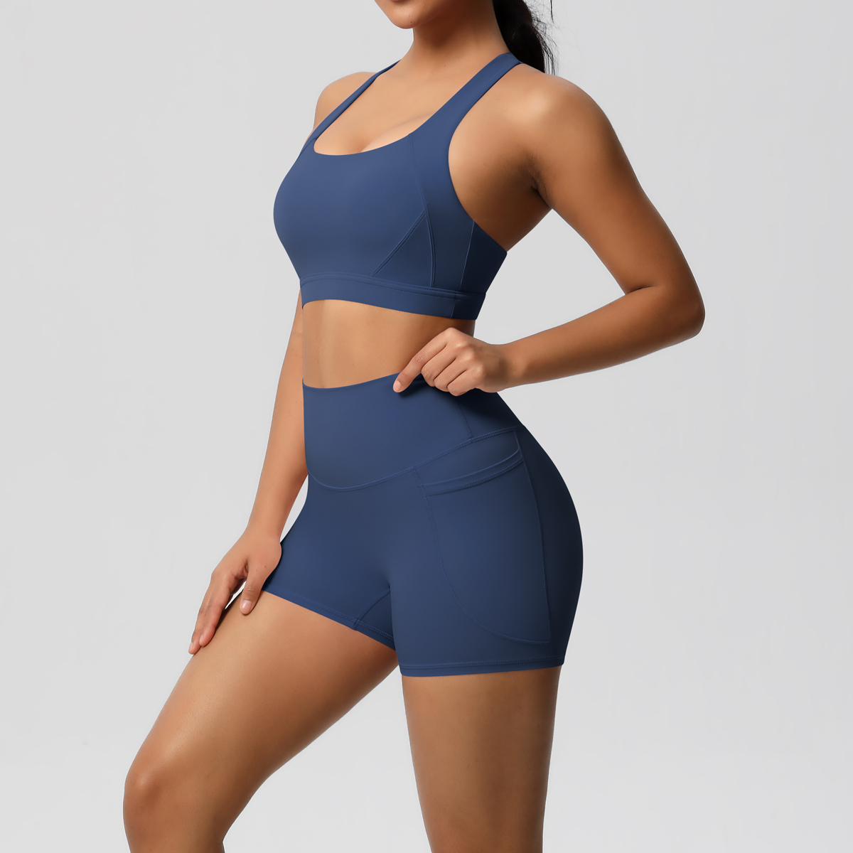 2PCS Sportswear With Pocketed  - Yoga Fitness Kleidung recensie en prijs