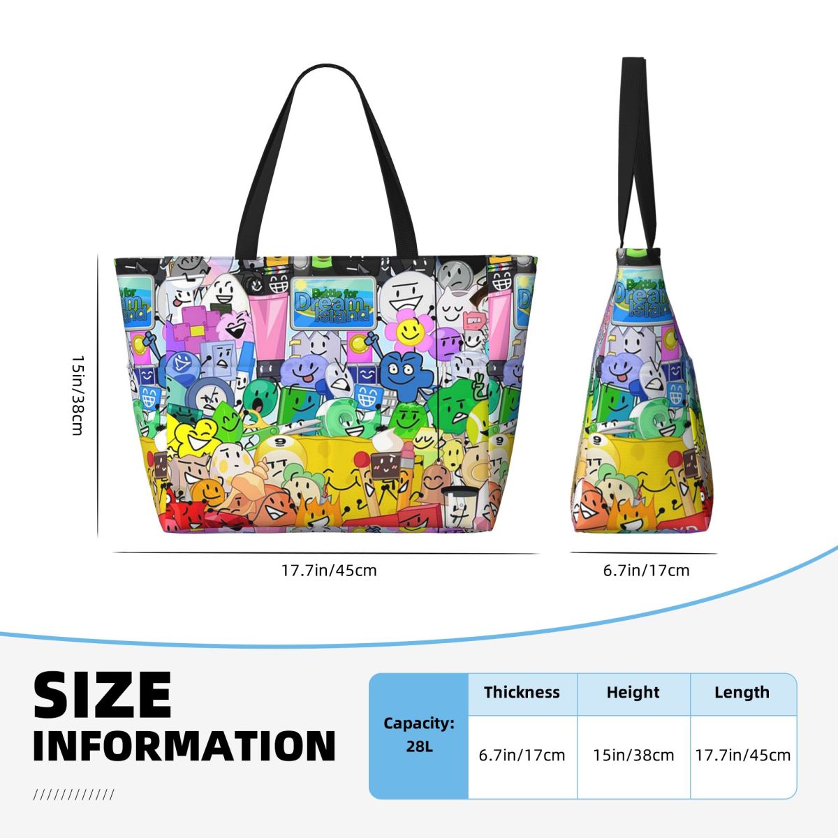 BFDI Group Picture Beach Tote  - Yoga Fitness Group recensie en prijs