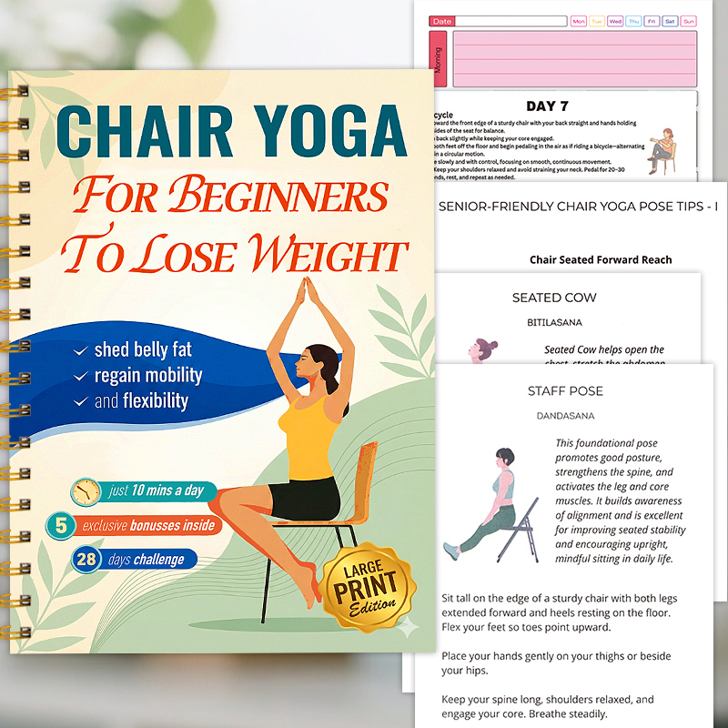 Chair Yoga Exercise Notebook 3 - Yoga Fitness Journal recensie en prijs